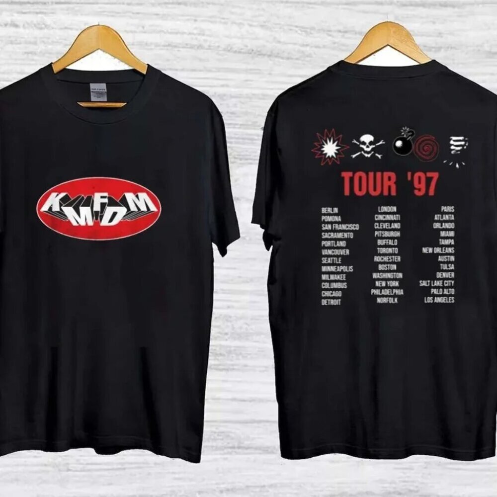 KMFDM Band Shirt, 1997 Symbols Tour & 2025 Concert T-Shirt, Unisex Music Tee 05
